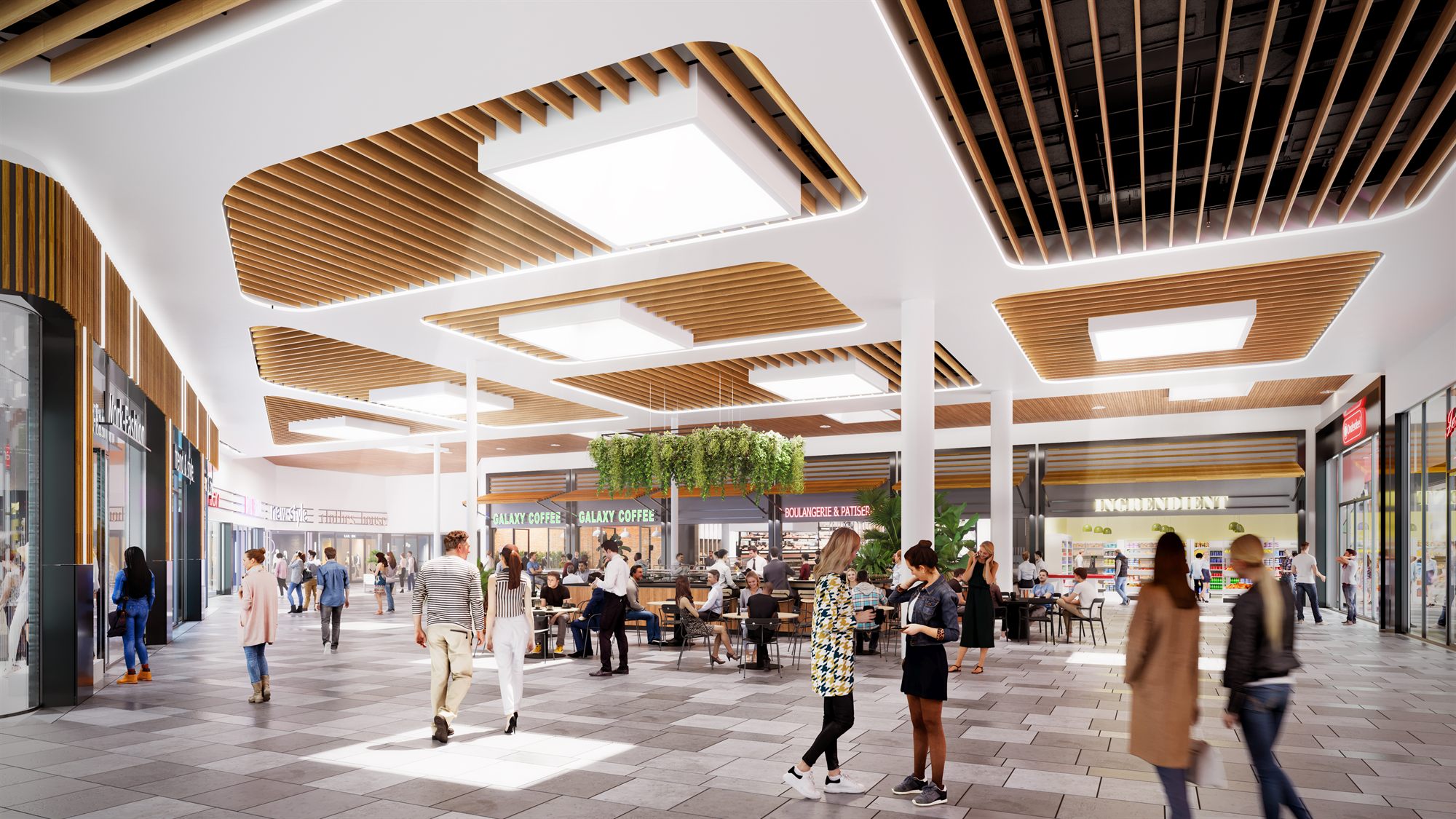 Impressie van de foodcourt in Corridor Veenendaal