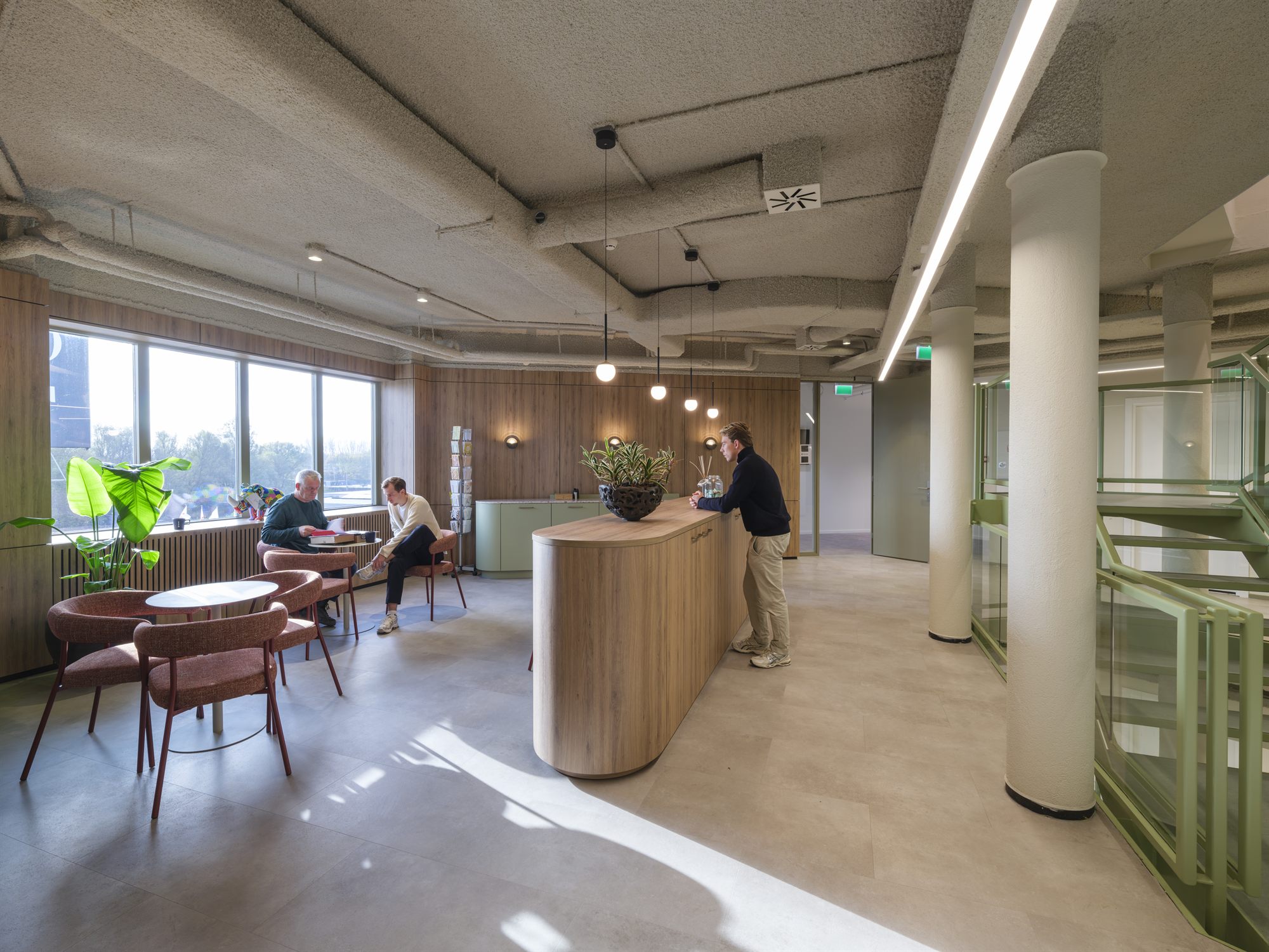 Interieur van het kantoorgebouw