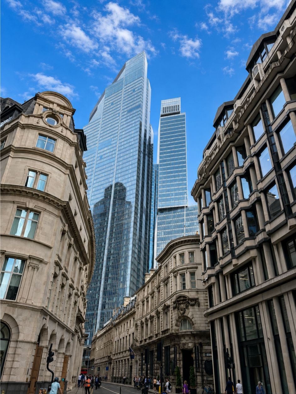 Indruk van de stedelijke transformatie in Londen
