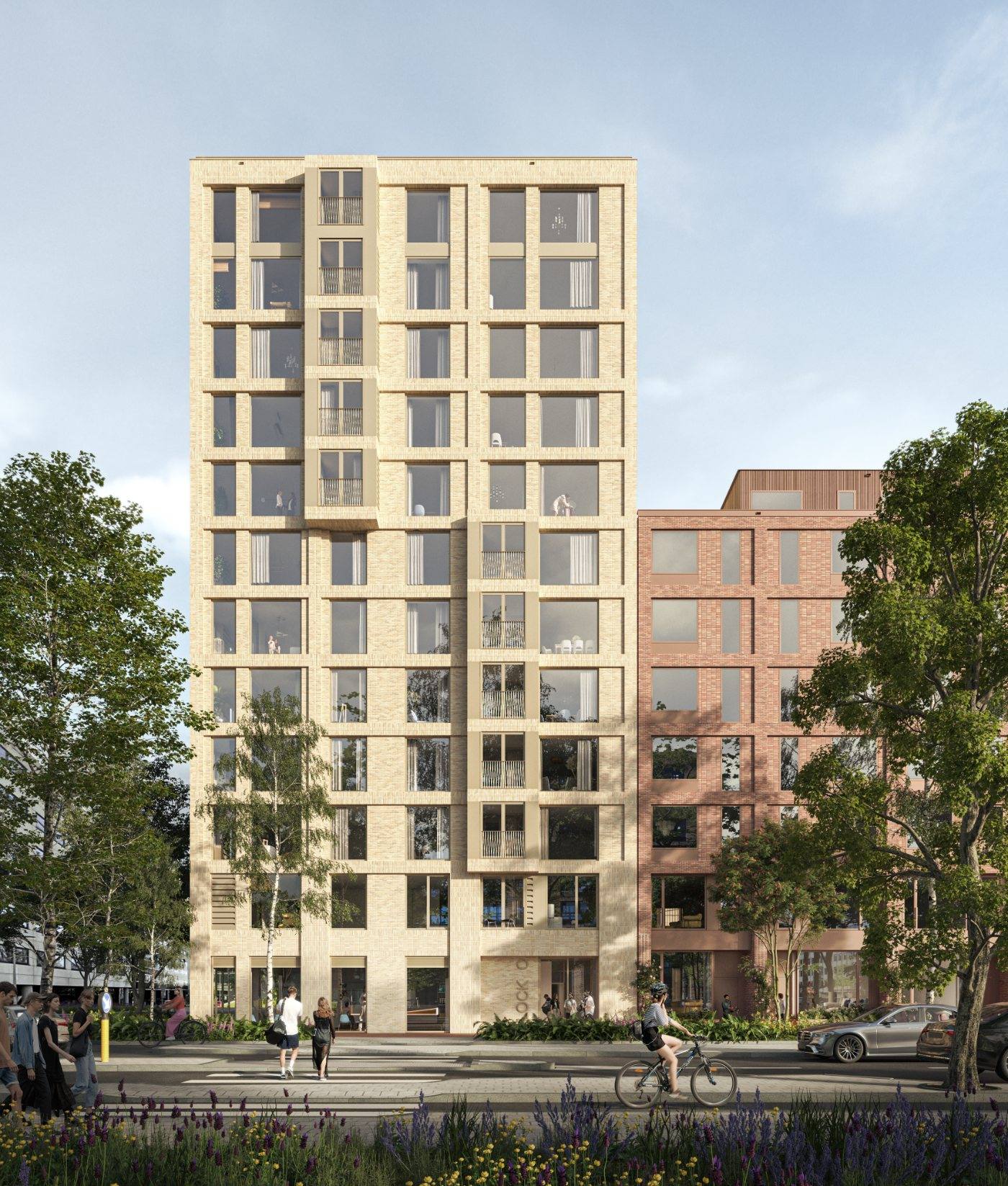The Mason — gevel woontoren